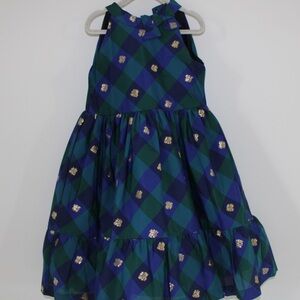 Janie and Jack Blue and Green Plaid Dress